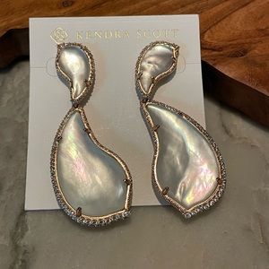 Kendra Scott Earrings- statement earrings, brand new, opalescent